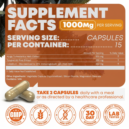 Turkesterone & Tongkat Ali 1000mg